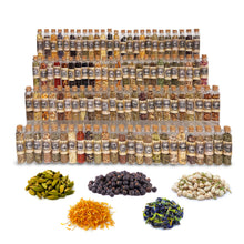 Load image into Gallery viewer, Witchcraft Kit of Witch Herbs - 100 Herbs in 20ml corked jars