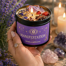 Load image into Gallery viewer, Intention Candles | Crystal & Botanical Wellness Candles | Handcrafted Soy Candles