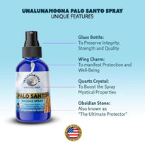 Load image into Gallery viewer, Palo Santo Spray Quartz & Obsidian-Infused | Smudge in Spray for Smudging, Clearing, and Protection Energy - Handmade in USA