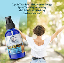 Load image into Gallery viewer, Palo Santo Spray Quartz & Obsidian-Infused | Smudge in Spray for Smudging, Clearing, and Protection Energy - Handmade in USA