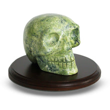 Load image into Gallery viewer, Crystal Skull made of Serpentine - Handmade and Charged - Altar Supplies
