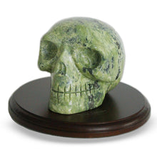 Load image into Gallery viewer, Crystal Skull made of Serpentine - Handmade and Charged - Altar Supplies