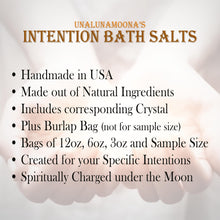 Load image into Gallery viewer, Intention Bath Salts - Ritual Salts for Manifestation and Intention-Setting - Spell Supplies