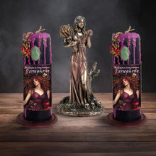 Load image into Gallery viewer, Persephone Candle - Deity Candle - Devotional - Witchcraft Candles - Intention Candle - Goddess - Queen of the Underworld - Ritual - Spells