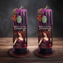 Load image into Gallery viewer, Persephone Candle - Deity Candle - Devotional - Witchcraft Candles - Intention Candle - Goddess - Queen of the Underworld - Ritual - Spells