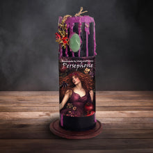 Load image into Gallery viewer, Persephone Candle - Deity Candle - Devotional - Witchcraft Candles - Intention Candle - Goddess - Queen of the Underworld - Ritual - Spells
