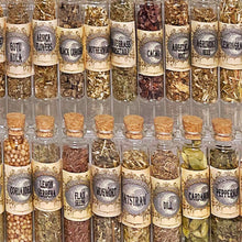 Load image into Gallery viewer, Witchcraft Kit of Witch Herbs - 100 Herbs in 20ml corked jars
