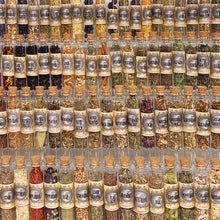 Load image into Gallery viewer, Witchcraft Kit of Witch Herbs - 100 Herbs in 20ml corked jars