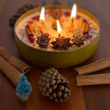 Load image into Gallery viewer, Yule candle - Christmas candles - Holiday candle - Yuletide Blessings - Xmas