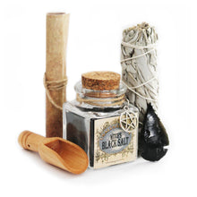 Load image into Gallery viewer, UnaLunaMoona Wicca Black Salt Kit | Black Salt for Protection Charged Using Dark  Moon Energy Witchcraft kit