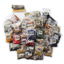 Load image into Gallery viewer, Witchcraft Herbs Kit | 60 Herbs for Witchcraft | Hoodoo Herb and Root Magic | Witch Herbs | Rituals | Wiccan Herbs | Dried Herbs and Flowers for Spells | Spell Kit Supplies Set | Herb Sampler Kit