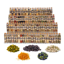 Load image into Gallery viewer, Witchcraft Kit of Witch Herbs - 100 Herbs in 20ml corked jars
