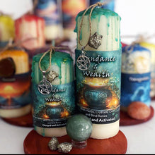 Load image into Gallery viewer, Manifestation Candle and Intention Candle, Spell Candles - Ritual Candles - Dressed -Love,Protection, Wealth, etc| witchcraft Supplies
