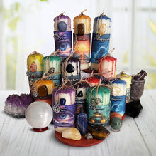 Load image into Gallery viewer, Manifestation Candle and Intention Candle, Spell Candles - Ritual Candles - Dressed -Love,Protection, Wealth, etc| witchcraft Supplies
