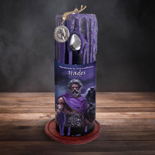 Load image into Gallery viewer, Hades Candle - Deity Candle - Devotional - Witchcraft Candles - Intention Candle - God of the Underworld - Ritual - Spells
