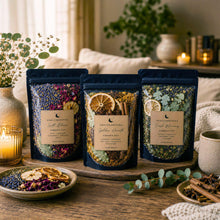 Load image into Gallery viewer, Simmer Pot Kit | Home Fragrance | Stovetop Potpourri | Housewarming Gift | Natural Home Scent | Cozy Simmering Pot | Organic Botanical Blend

