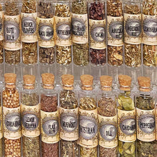 Load image into Gallery viewer, Witchcraft Kit of Witch Herbs - 100 Herbs in 20ml corked jars
