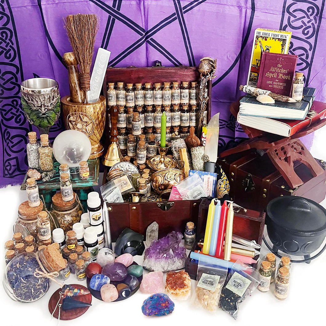 Witchcraft Kit of Wiccan/Witch Supplies Box, intuitively chosen, mystery box
