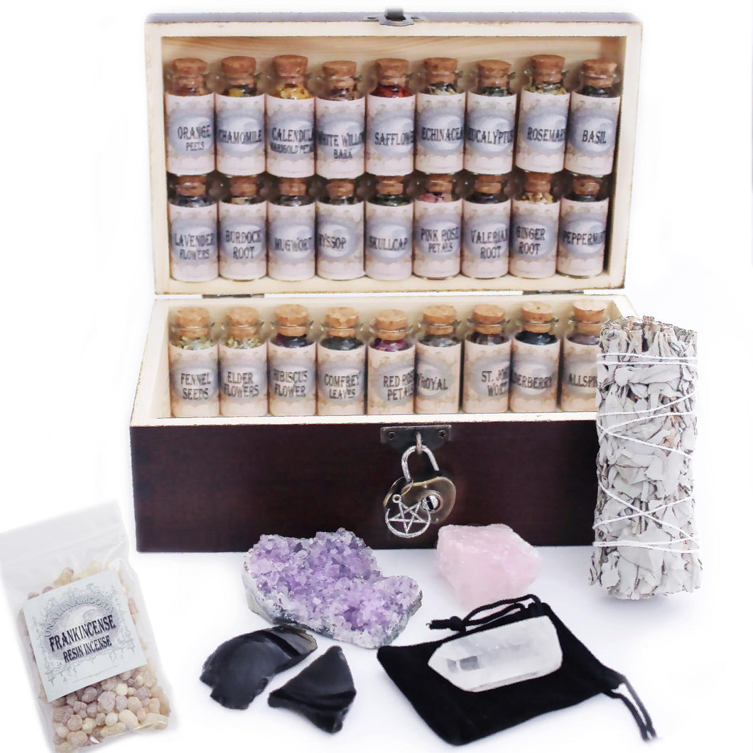 UnaLunaMoona Witchcraft Kit Box Altar Supplies Wiccan Pagan Kit #2