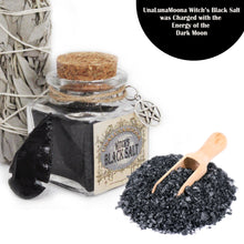 Load image into Gallery viewer, UnaLunaMoona Wicca Black Salt Kit | Black Salt for Protection Charged Using Dark  Moon Energy Witchcraft kit

