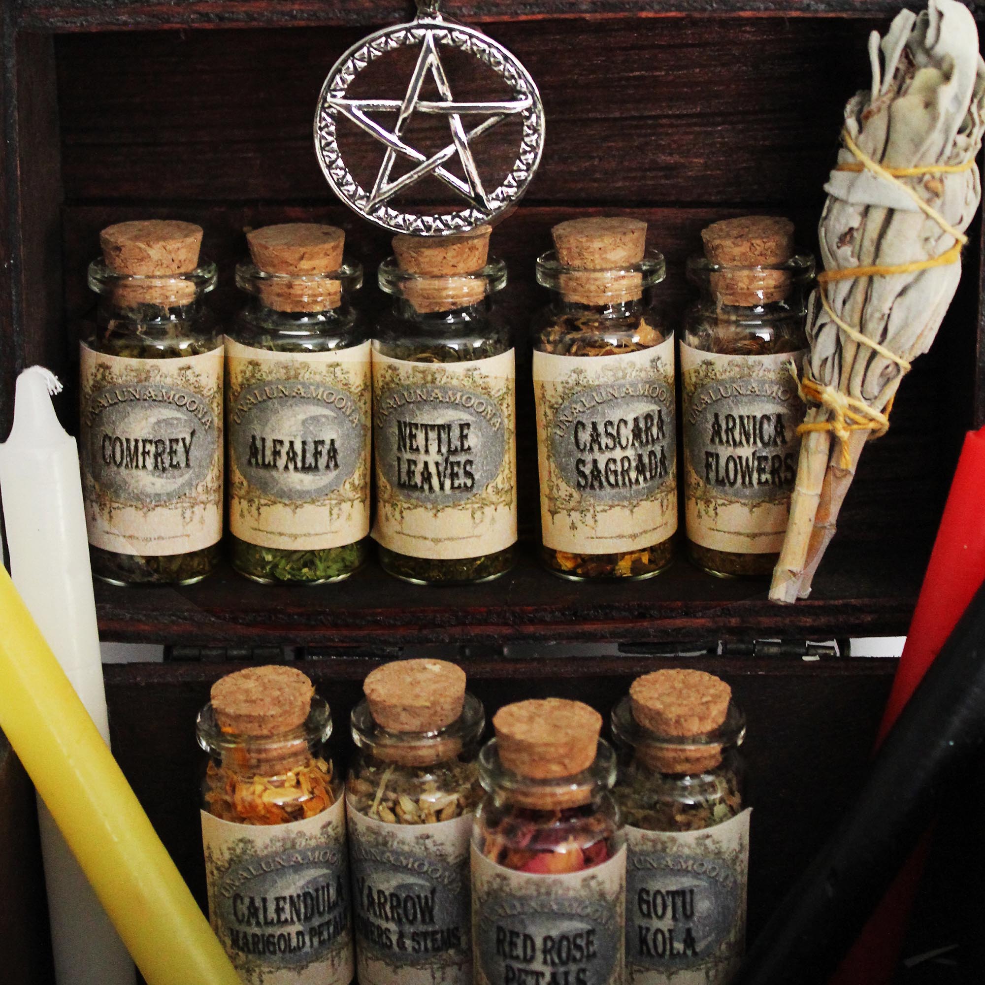 Witchcraft Kit Herbalist Kit Witchcraft Herbs Witch Crystals 116 Supplies  Wicca