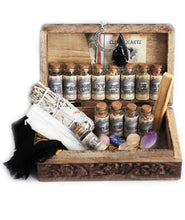Load image into Gallery viewer, witchcraft kit with witchcraft herbs supplies tools for wiccan witch pagan hoodoo alters kit
