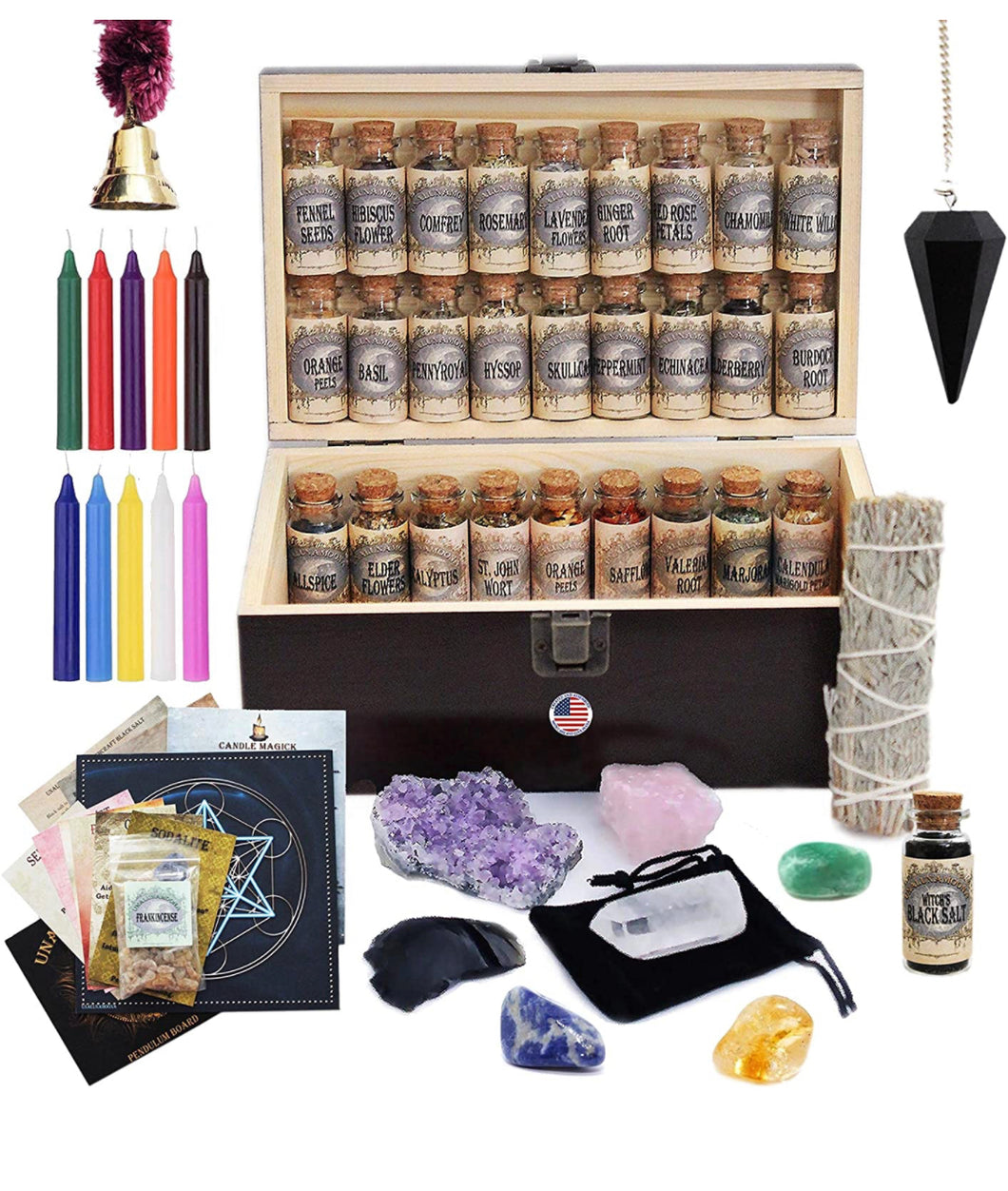 UnaLunaMoona Witchcraft Kit Box Altar Supplies Wiccan Pagan Kit #2