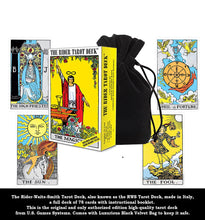 Load image into Gallery viewer, Witchcraft Tarot Deck Kit. Altar Supplies and Tools, RWS Rider Waite Tarot Made in Italy with Keepsake Box
